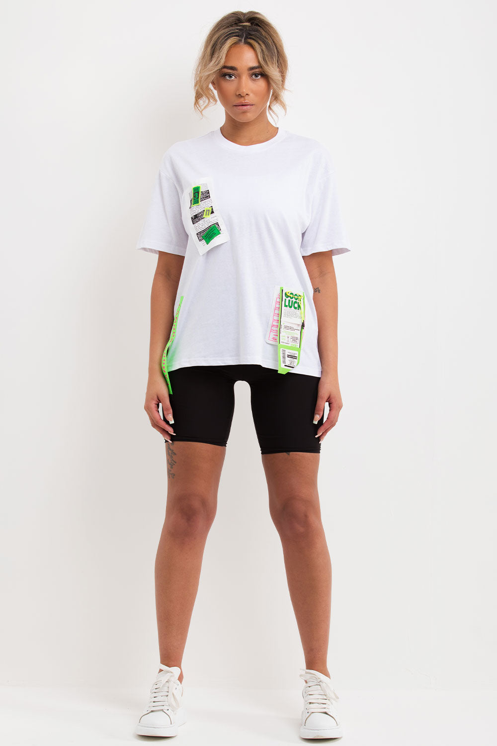 womens off white oversized t shirt