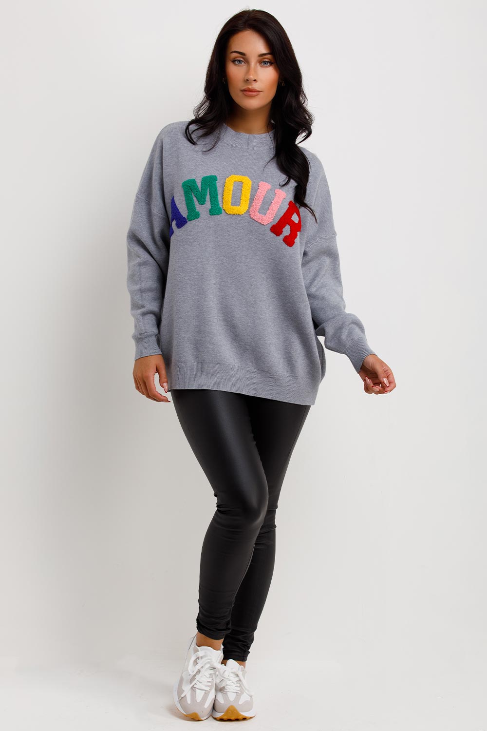 amour towelling knitted jumper womensuk