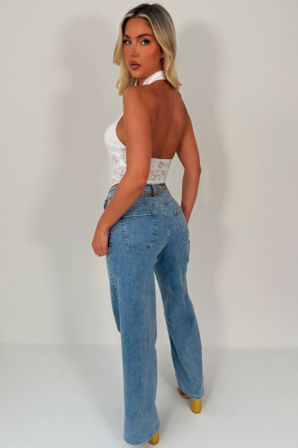 corset crop top black structured