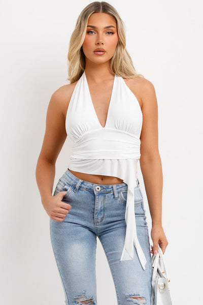 トップス WHITE THEREDTHREAD S LOOP DRAPE TOPS WHITE THEREDTHREAD S LOOP DRAPE TOPS