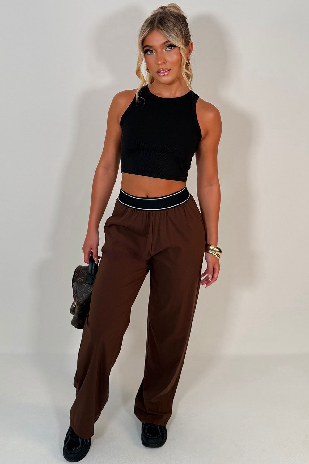womens wide leg trousers uk