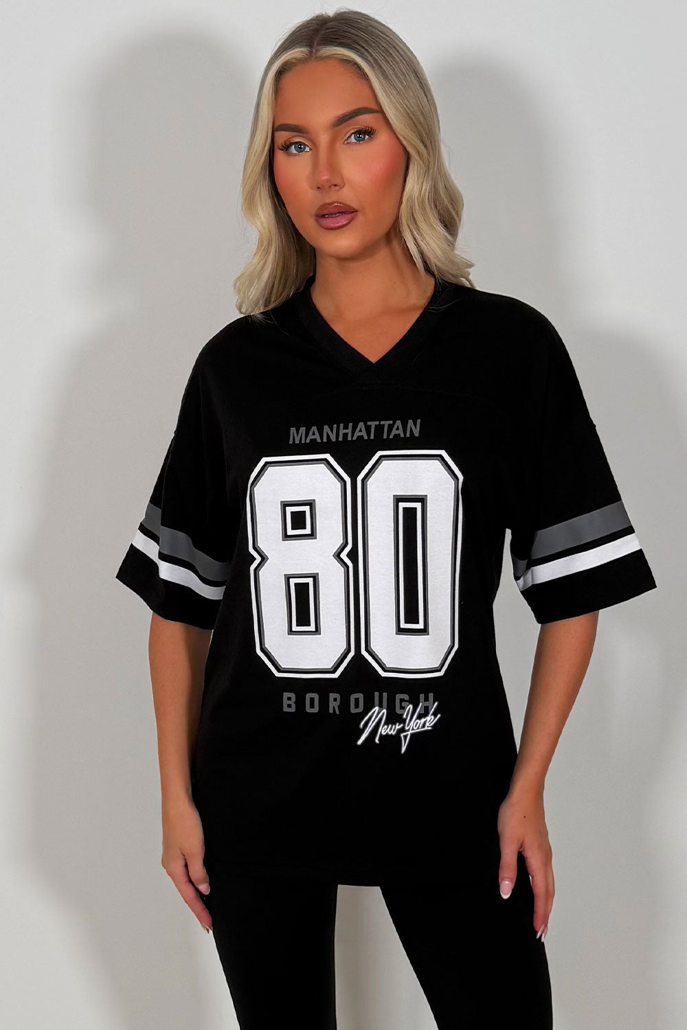 womens t shirt with manhattan 88 print everyday casual outfit styledup uk