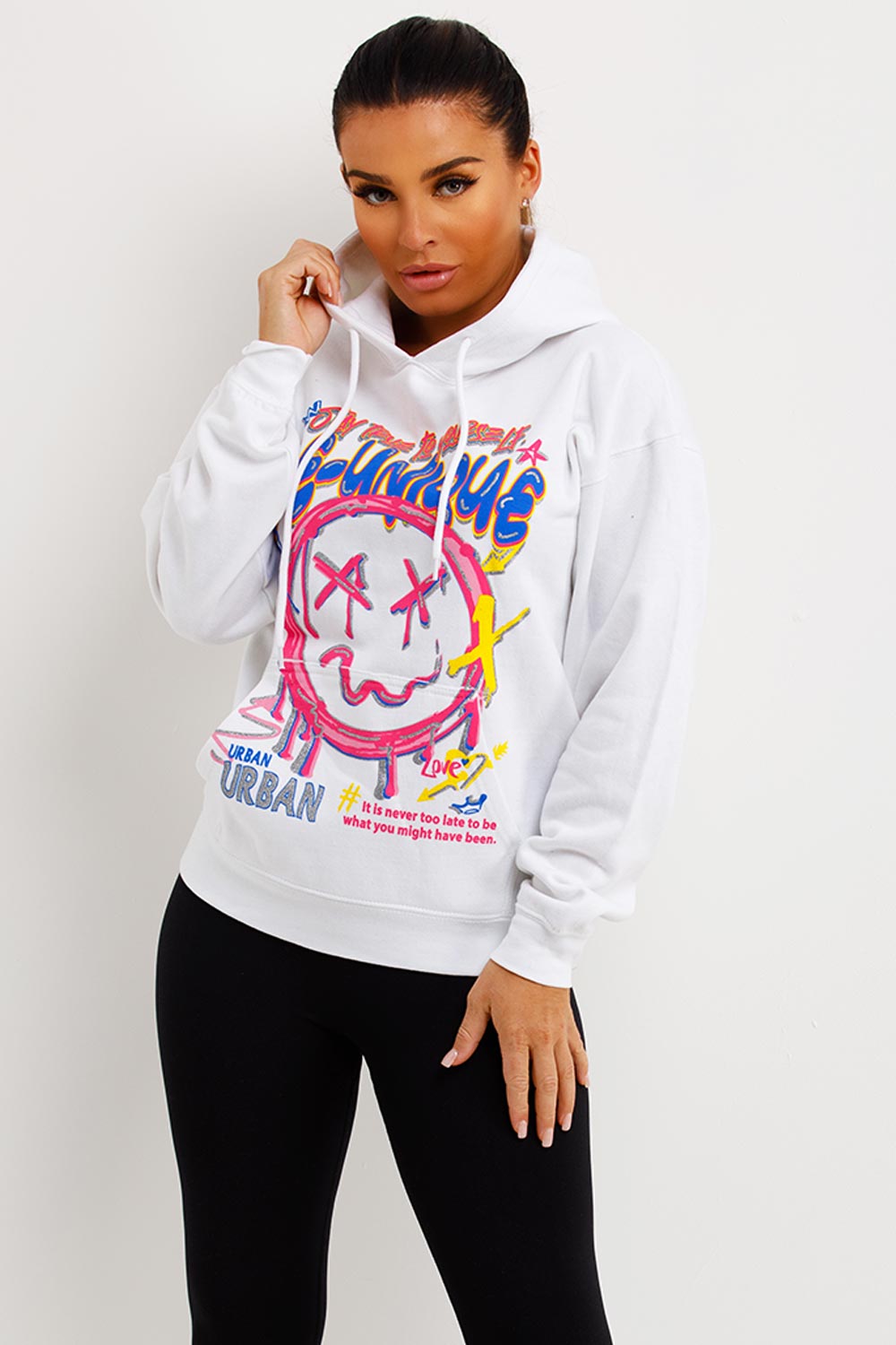 womens oversized hooded sweatshirt