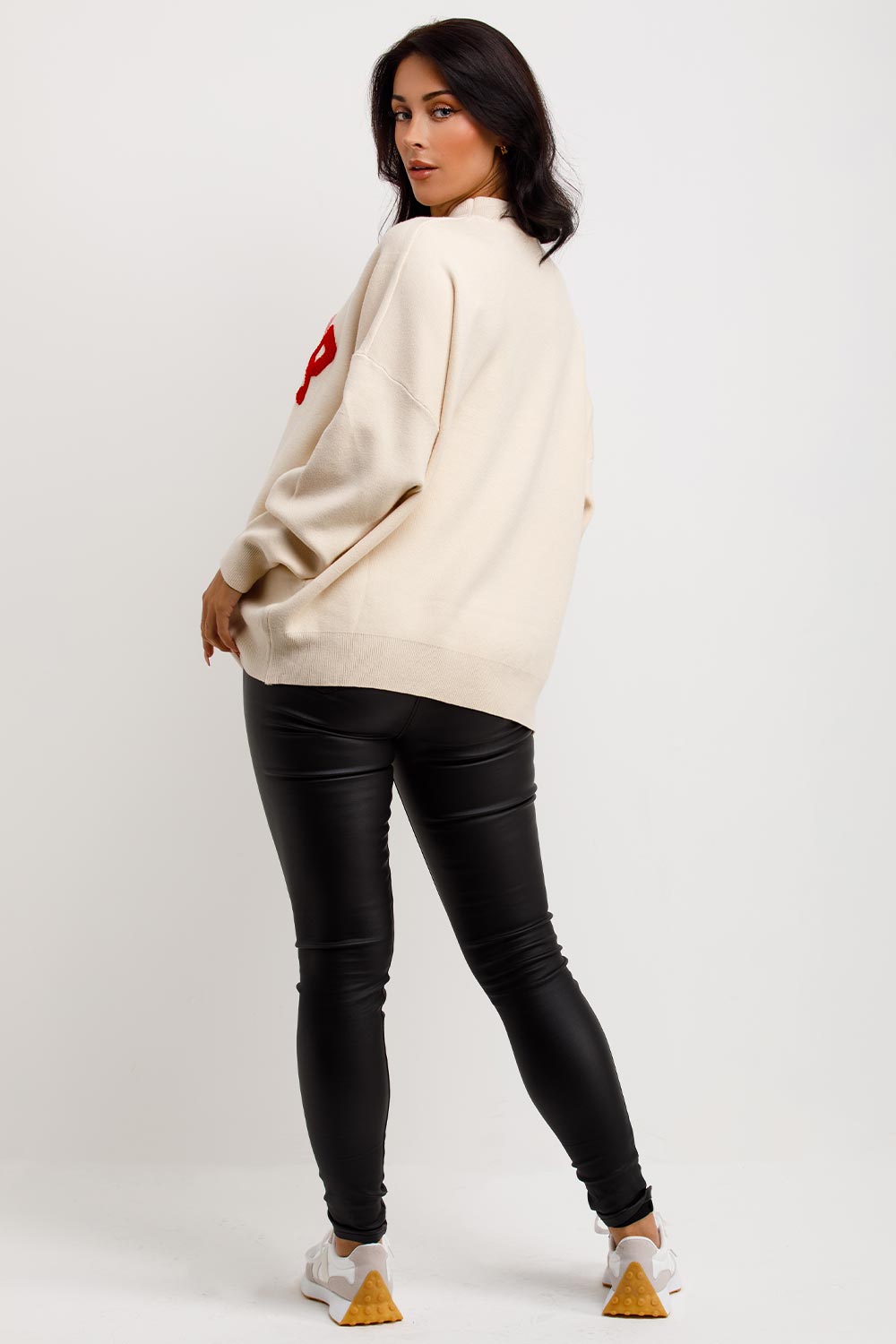 knitted oversized jumper womens uk