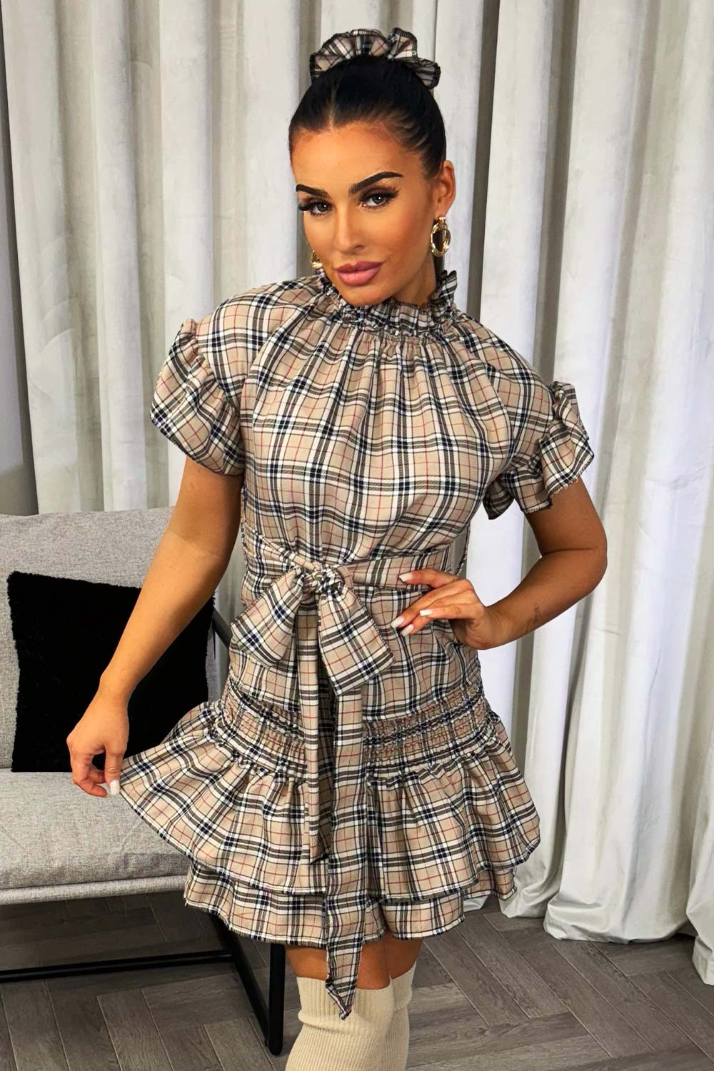 rara frilly skirt top and scrunchie co ord set christmas day outfit