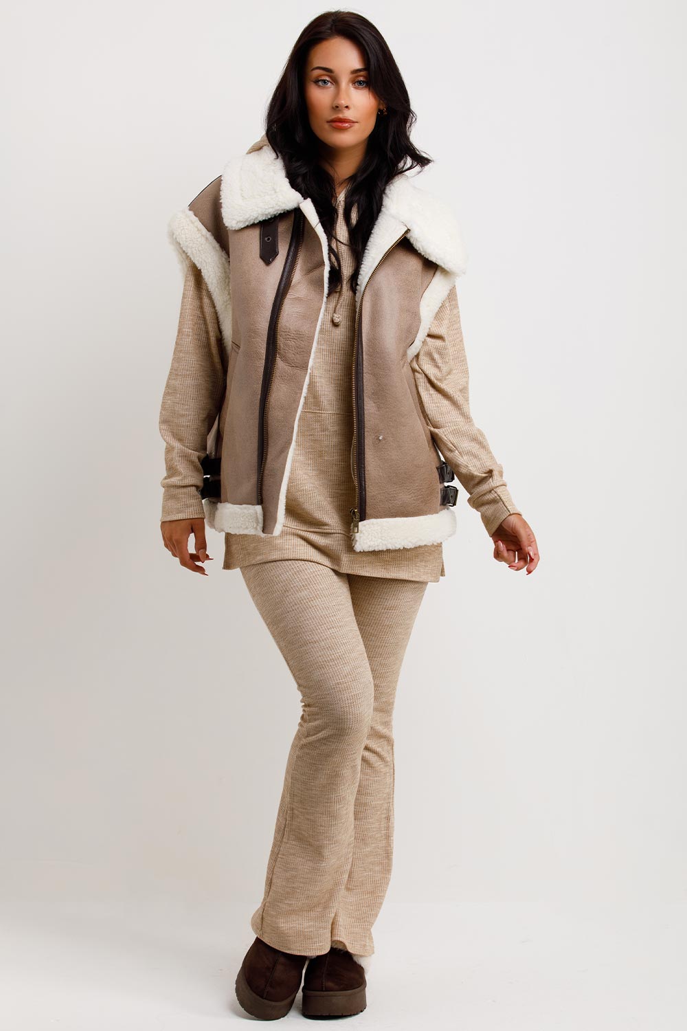 womens aviator gilet