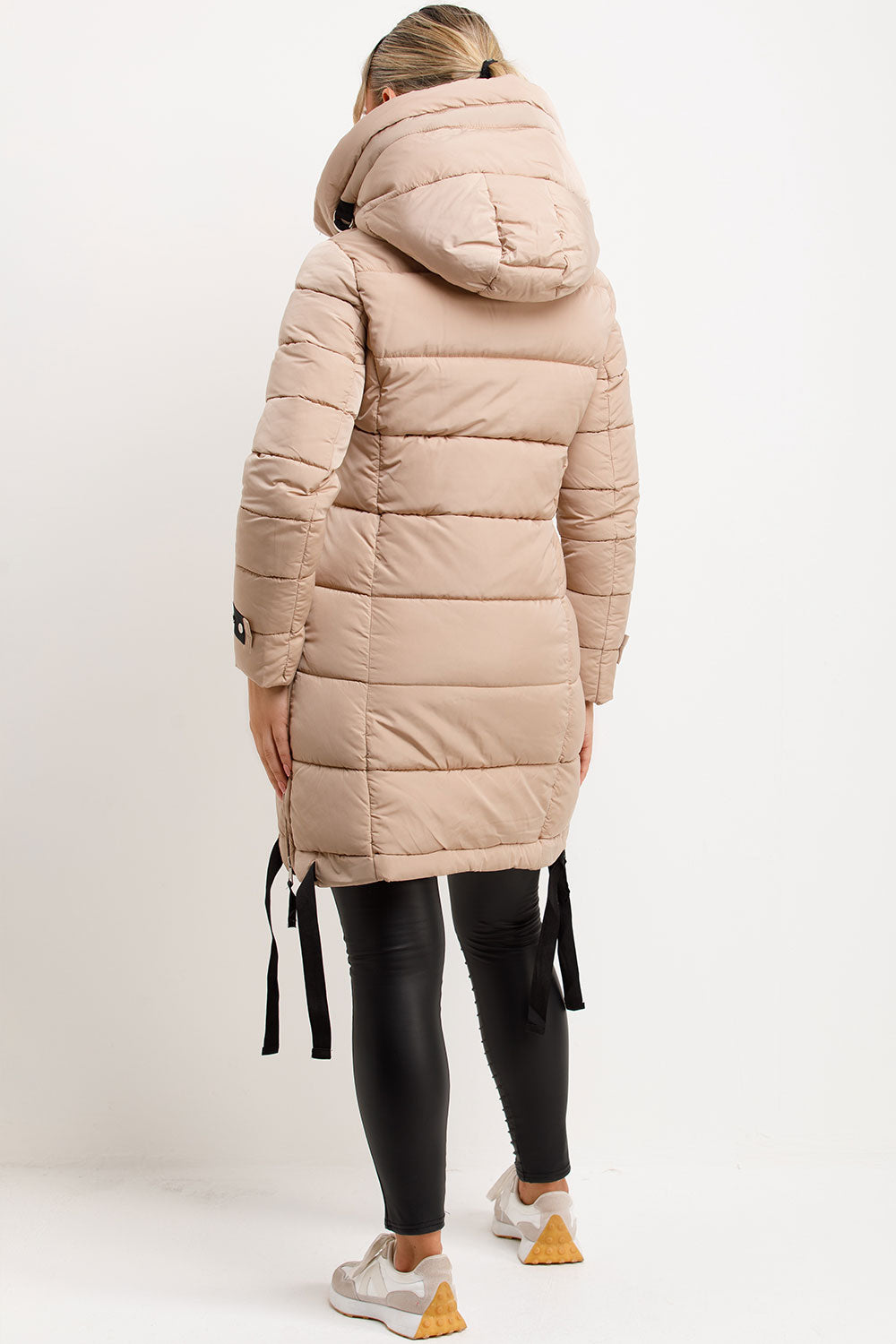 womens long padded puffer coat for winter styledup