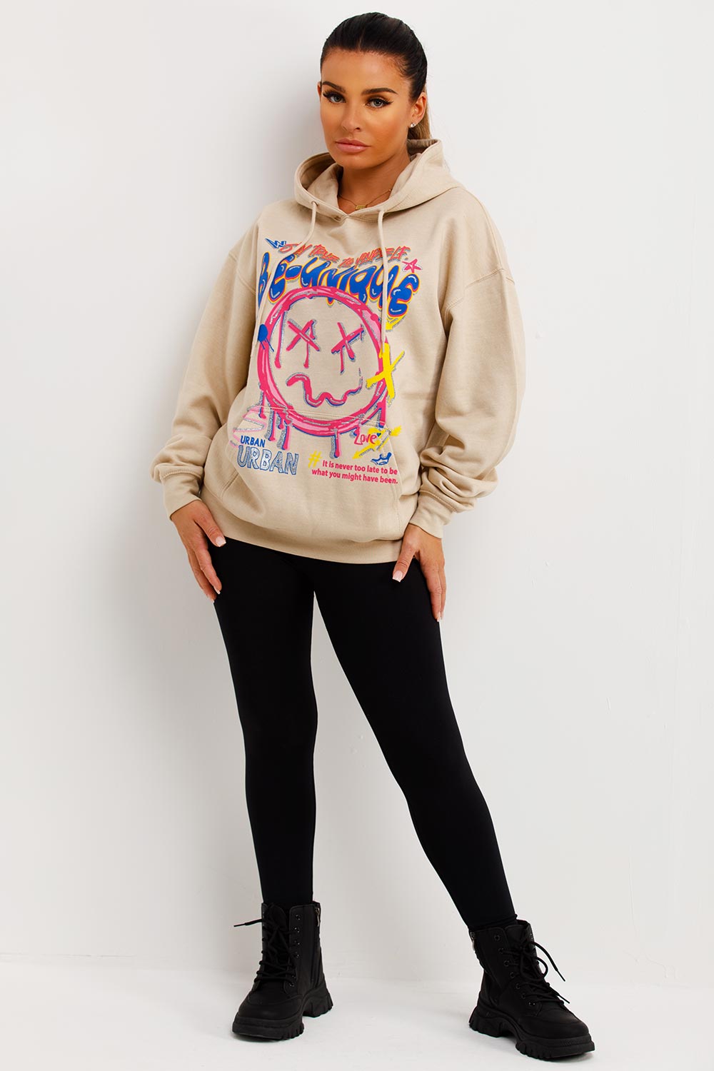 oversized hoodie with be unique print