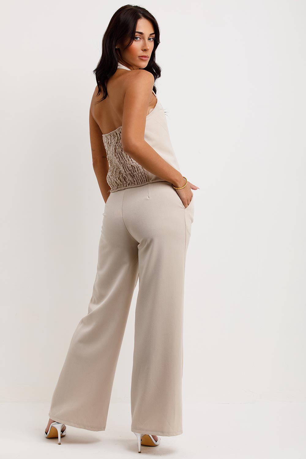 zara womens waistcoat and trousers co ord set