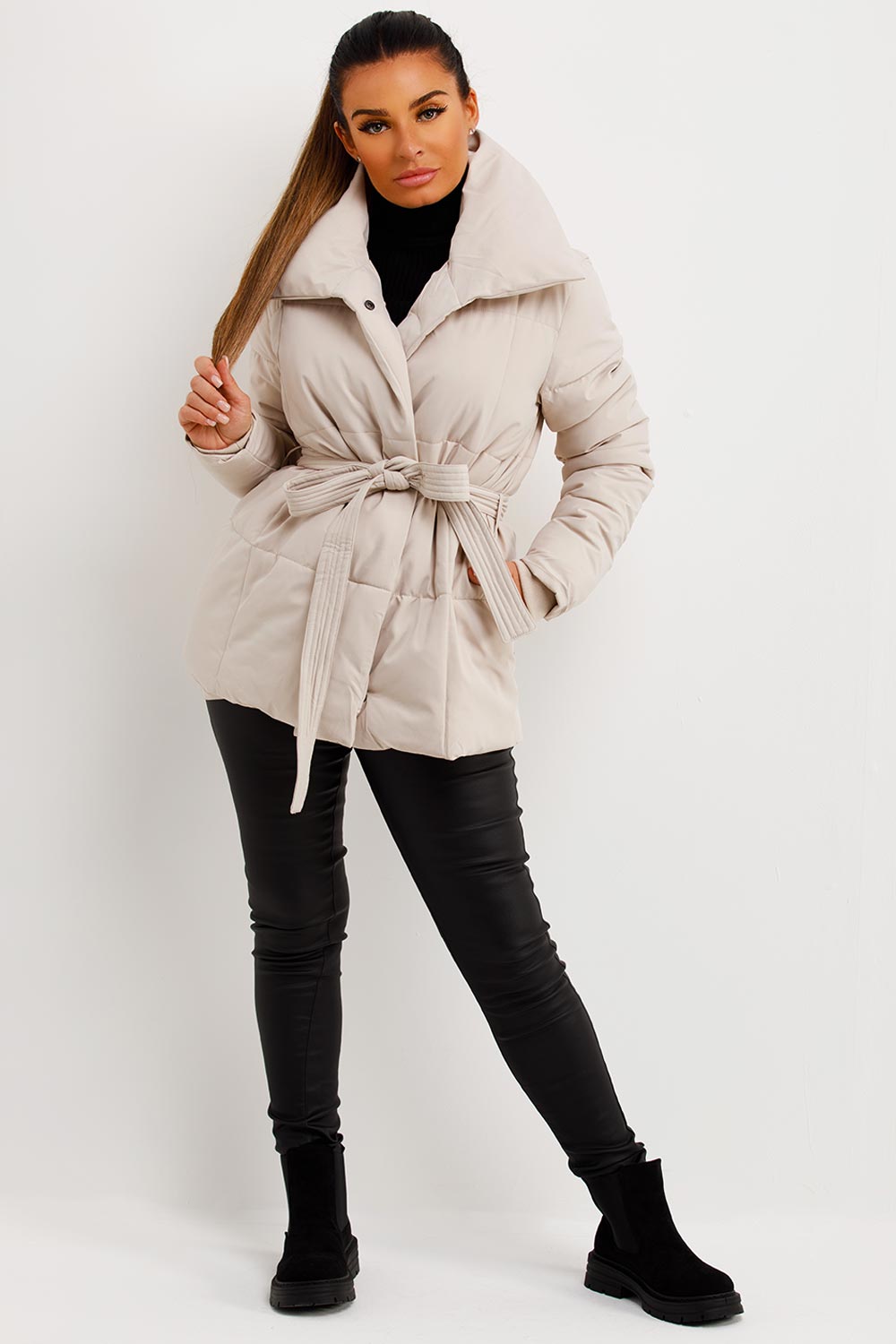 puffer padded duvet jacket womens