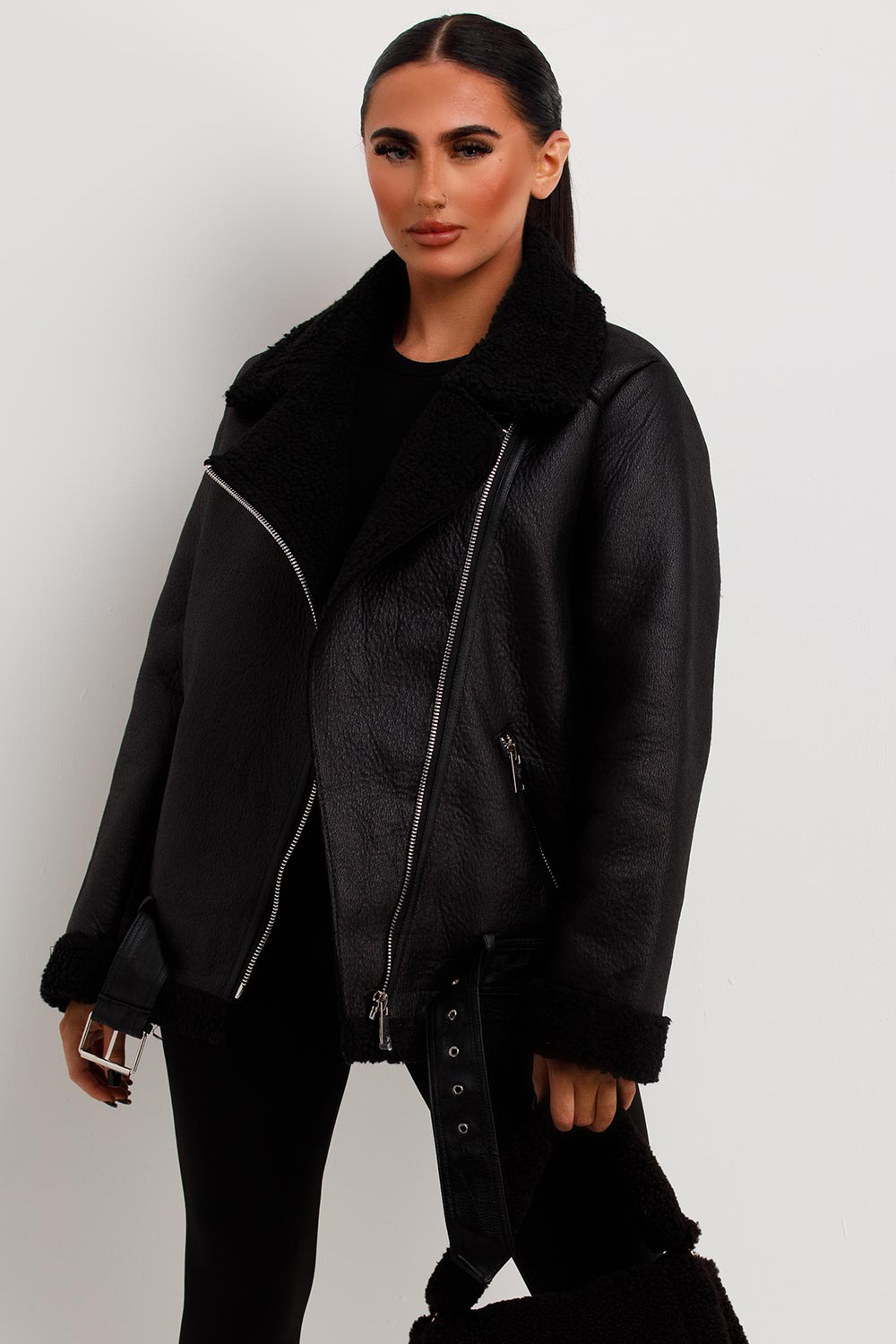 zara aviator jacket womens