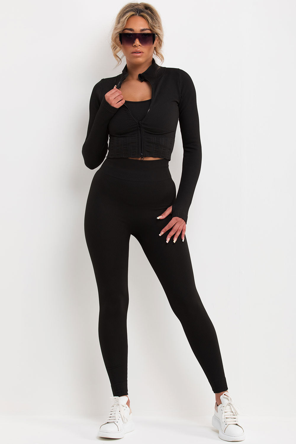 womens 3 piece gym set uk