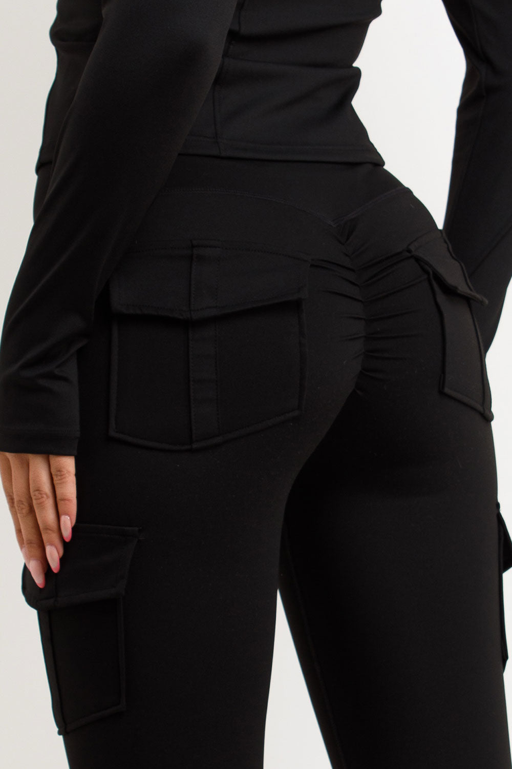 womens zip up sports jacket and scrunch bum leggings two piece co ord set skims uk