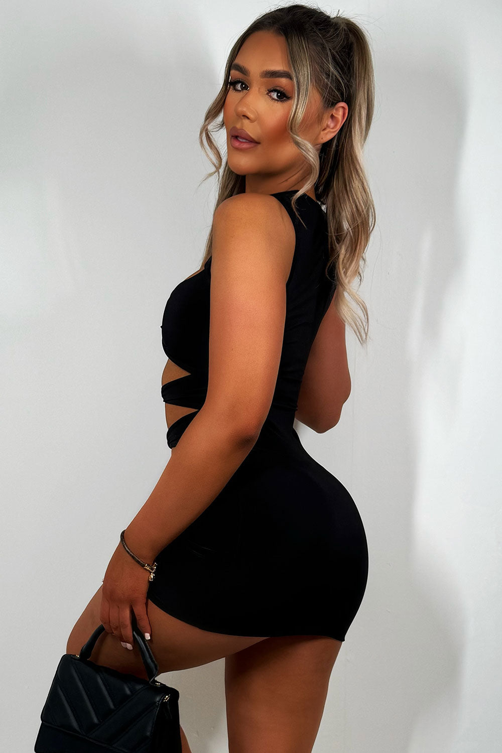 cut out twist dress festival summer rave outfit