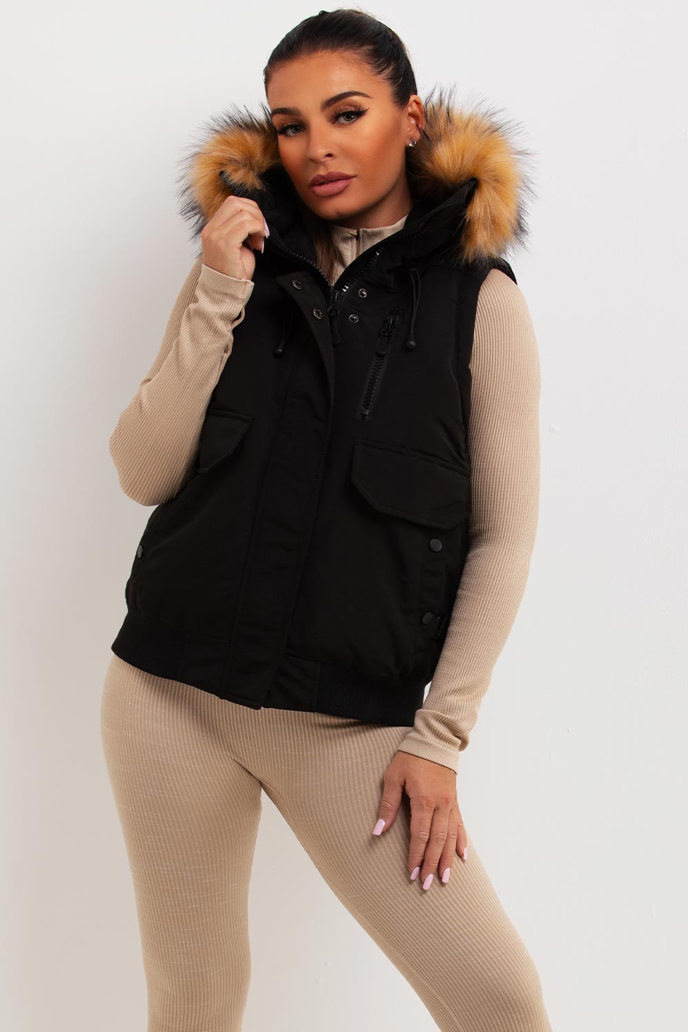 womens canada goose gilet zavetti coat