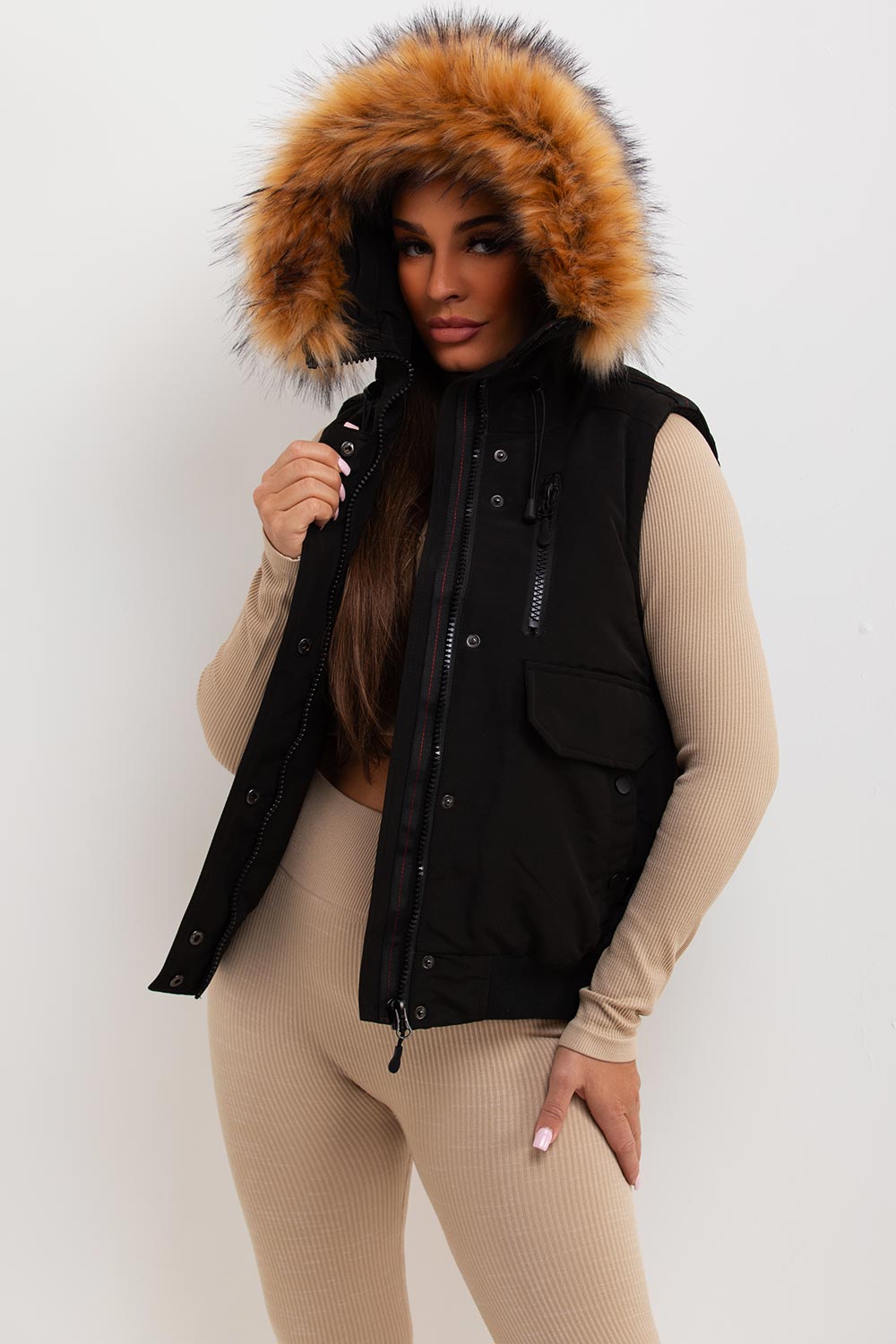 women's zavetti coat gilet
