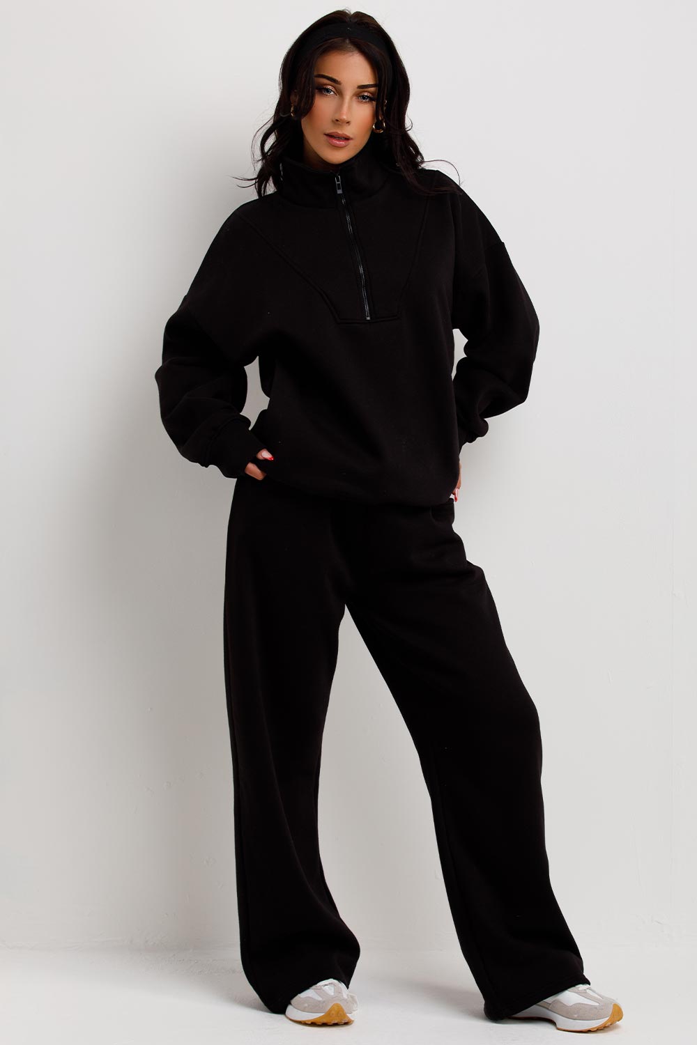 womens airport outfit sweatshirt and joggers loungewear co ord