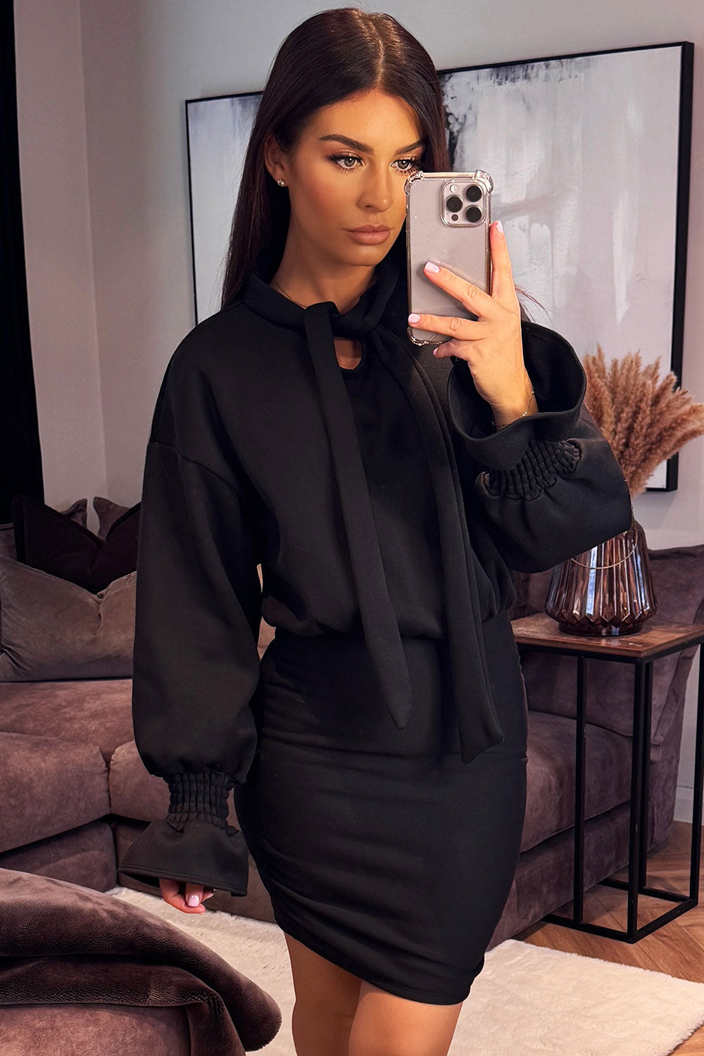 long sleeve jumper dress