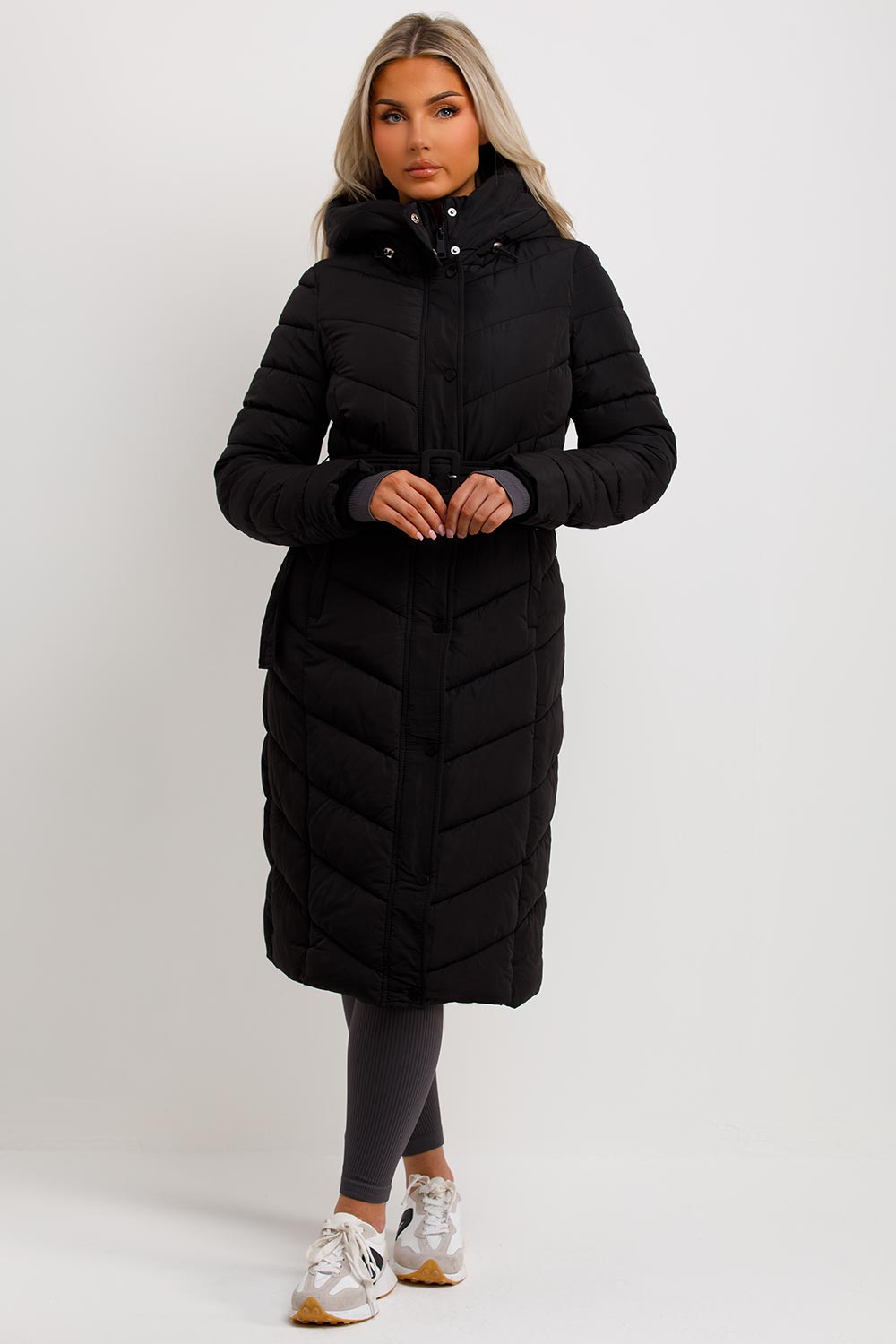women's long puffer jacket