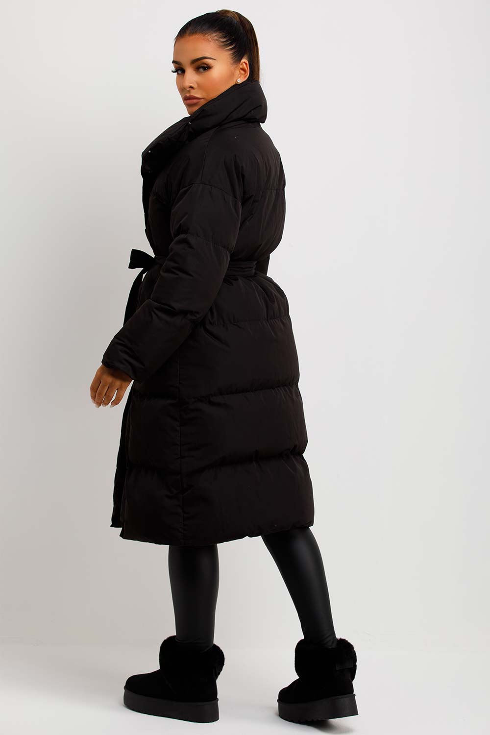 long padded coat womens