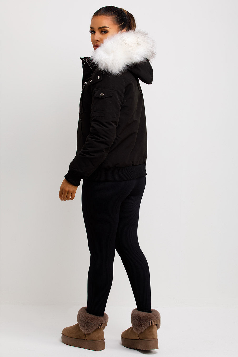 moose knuckle canada fur hood bomber jacket sale