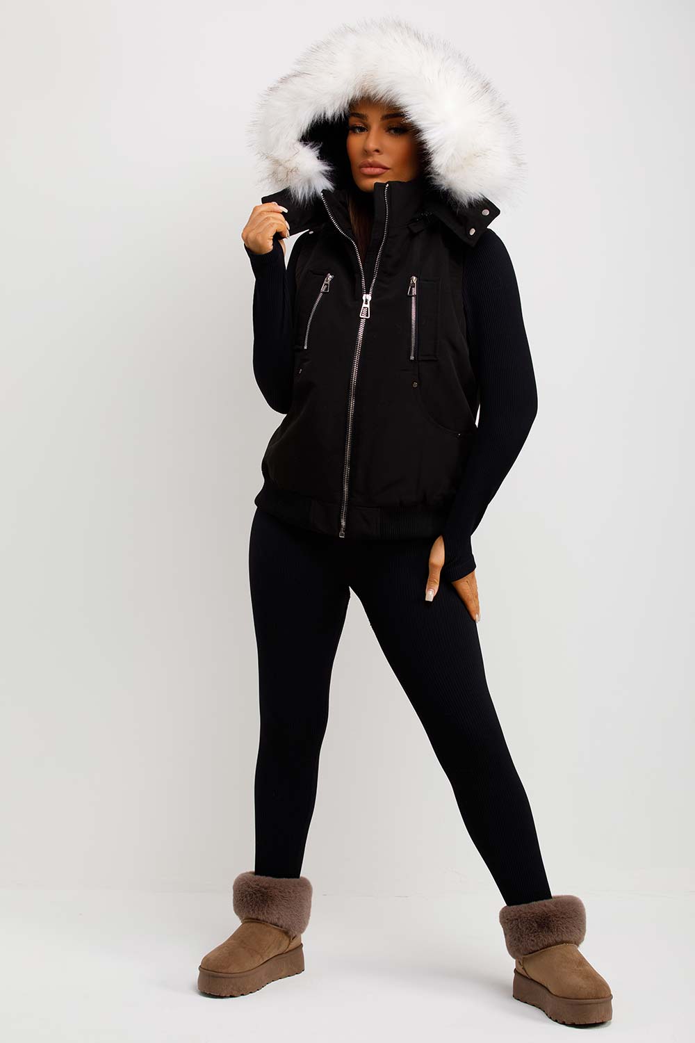 womens moose knuckles canada original 3 q fur gilet moose knuckles canada