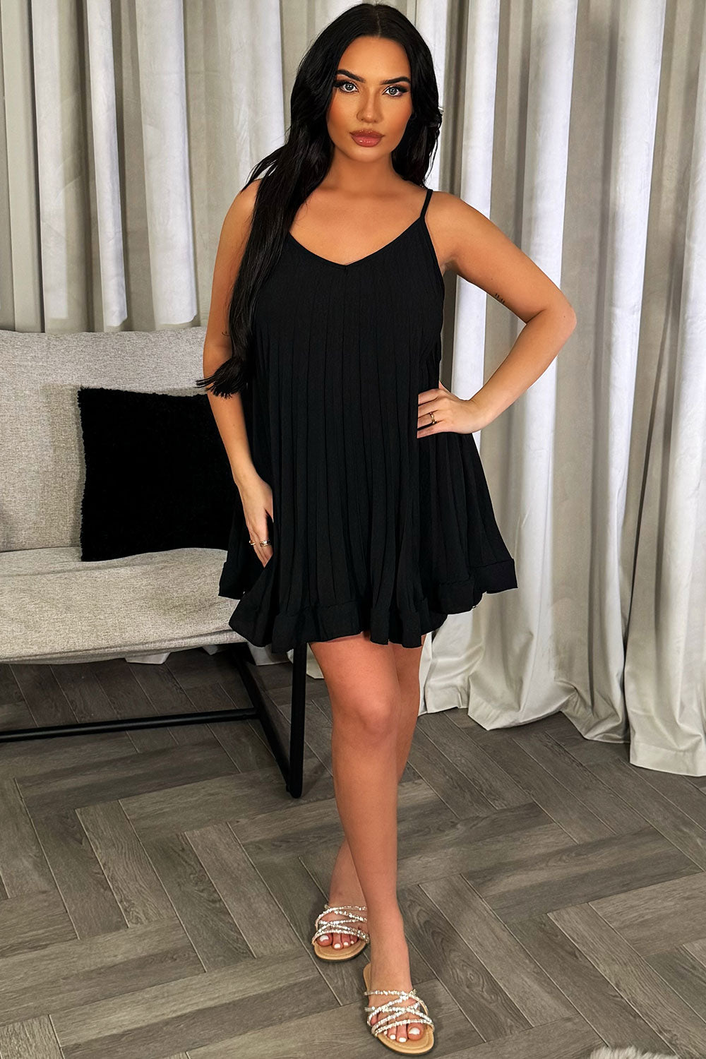 pleated ruffle frilly top and shorts set oversized summer holiday clothes womens uk