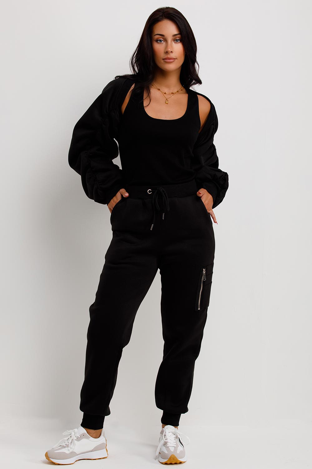 womens three piece loungewear set sale uk