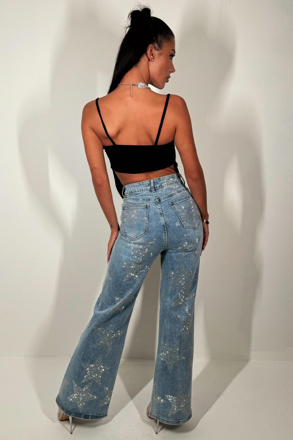 black tie up front crop top bralette