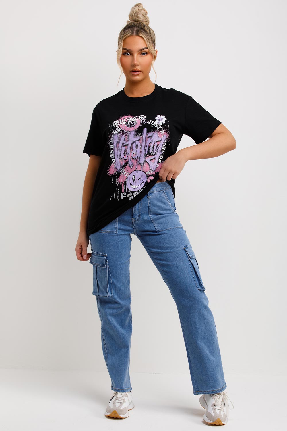 black t shirt womens