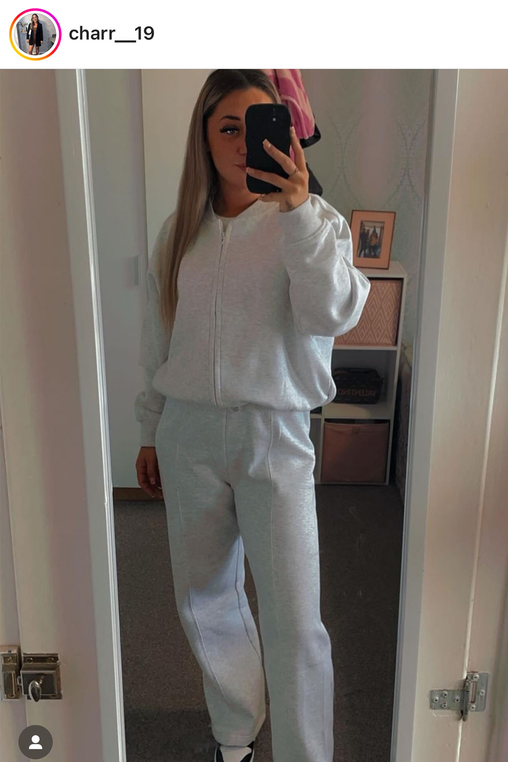 bomber sweatshirt and straight leg joggers tracksuit set