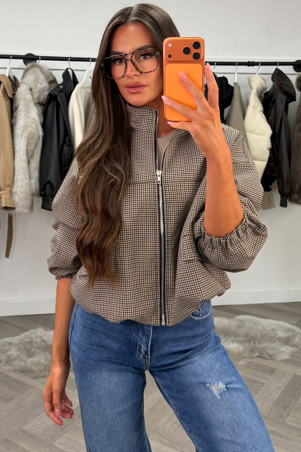 womens checked jacket uk