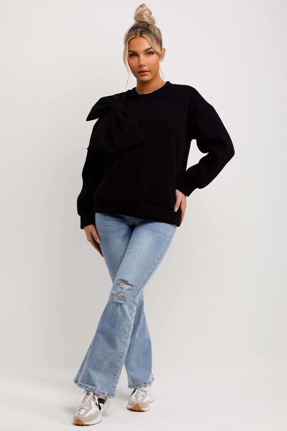 womens bow sweatshirt