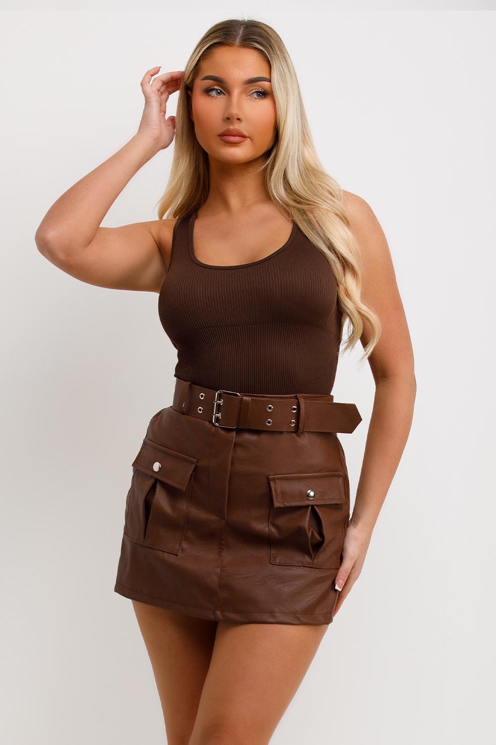 structured contour ribbed bodysuit top skims uk