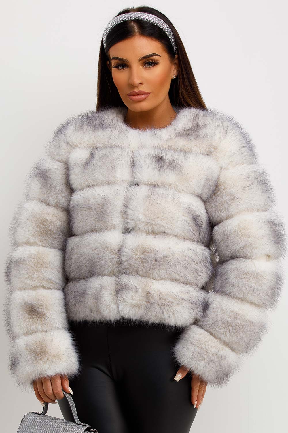 womens fur bubble coat