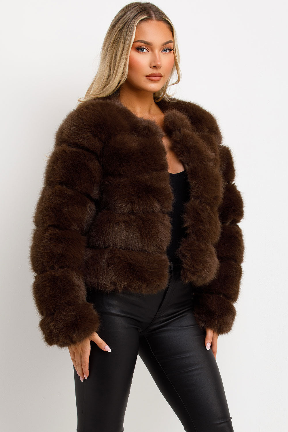 real fur bubble coat uk