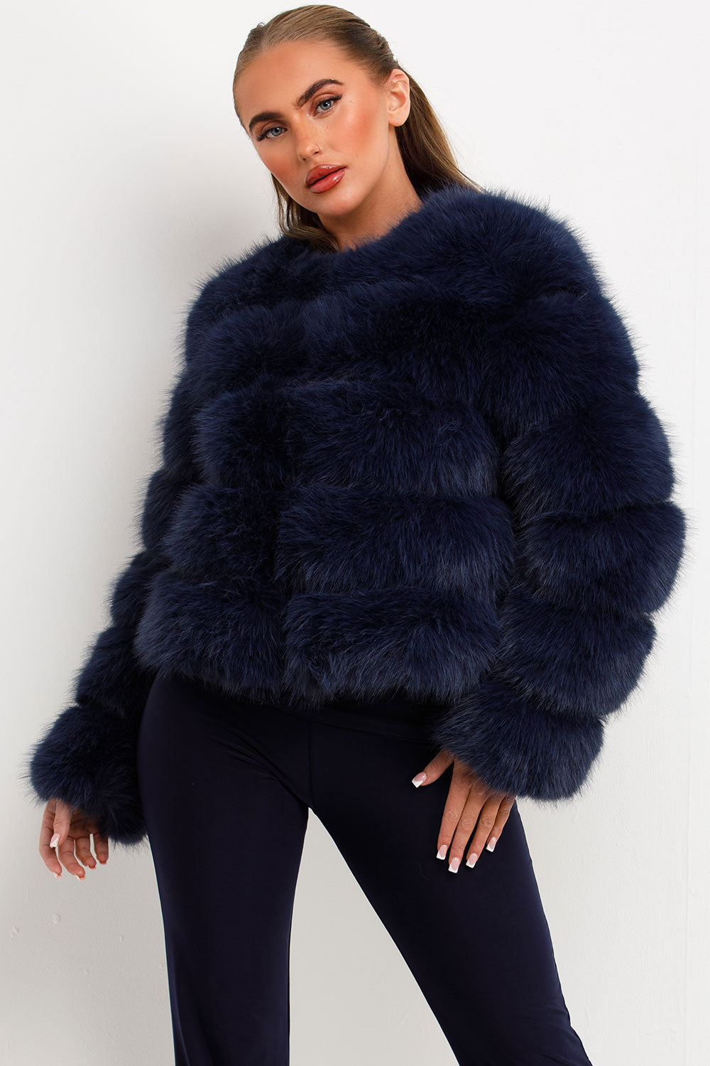 real fur bubble coat uk