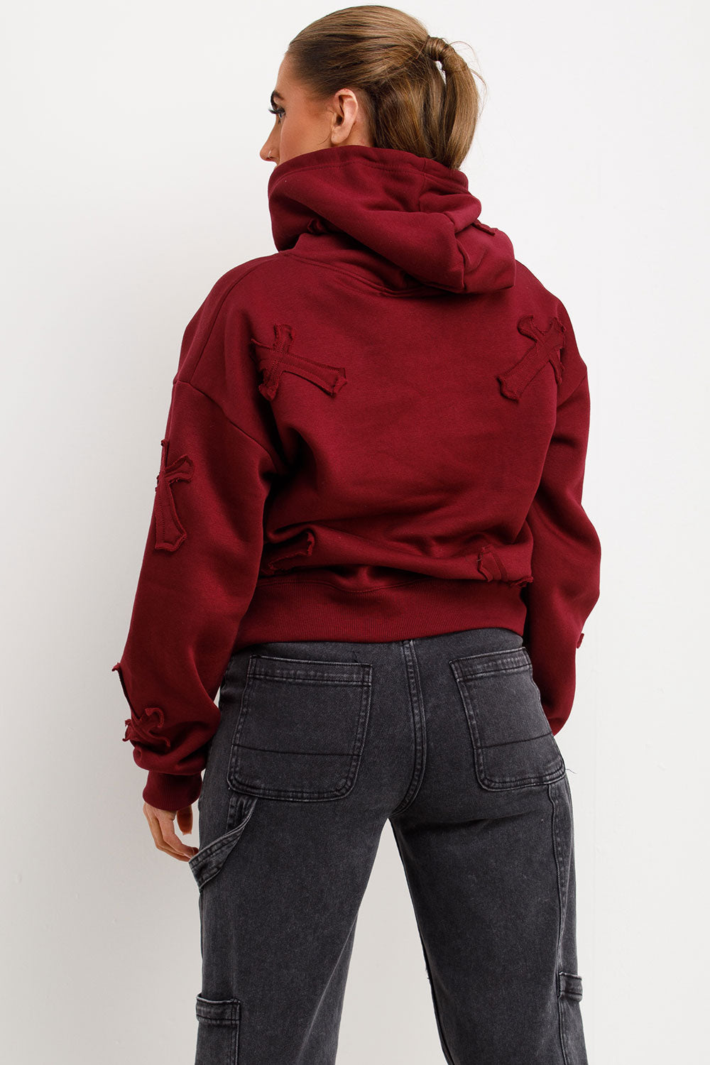 cross hoodie for womens