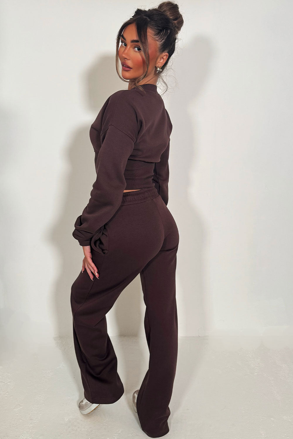 womens button up waist compression tracksuit tiktok styledup