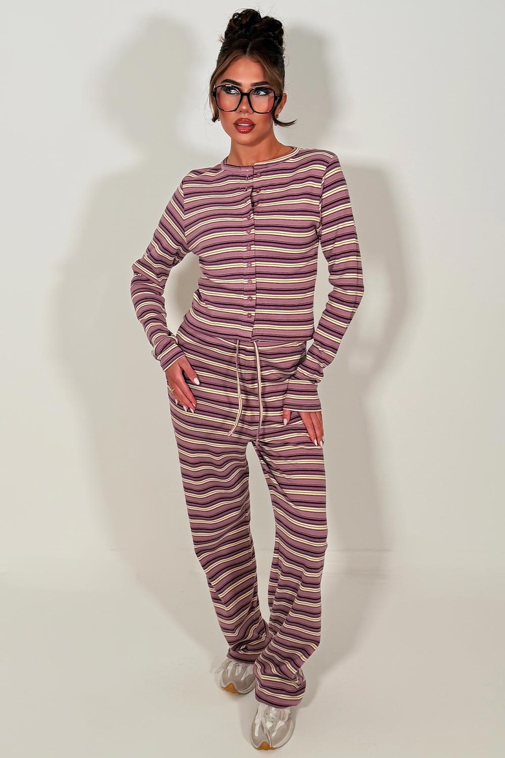 molly mae striped loungewear set