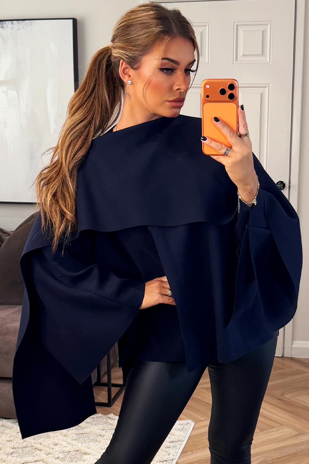 cape with scarf zara womens poncho coat