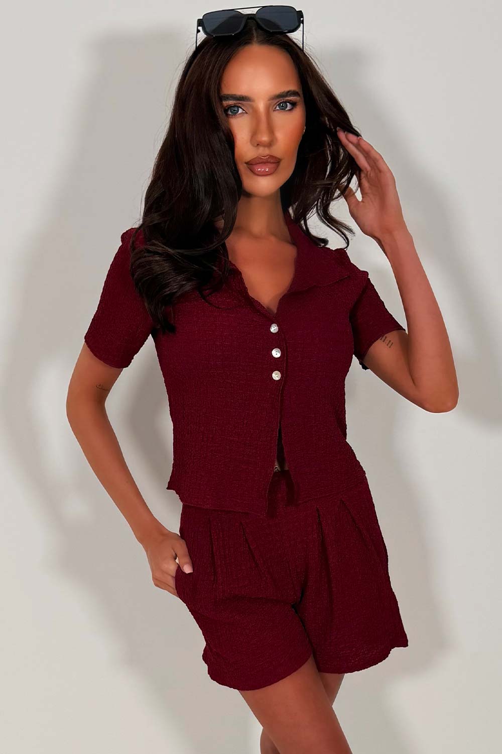 zara womens top and shorts matching summer holiday travel outfit styledup uk