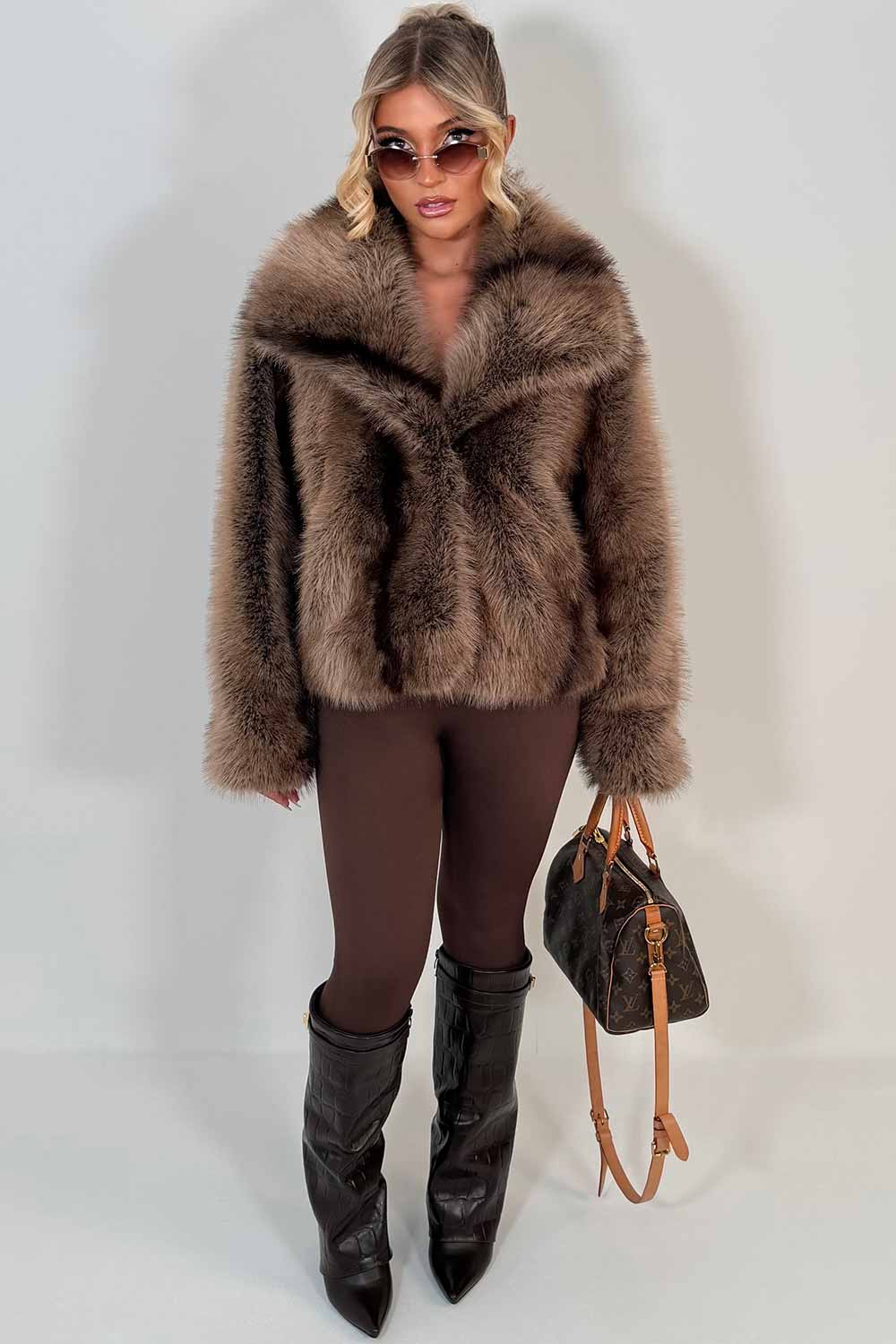 collared fur coat styledup uk