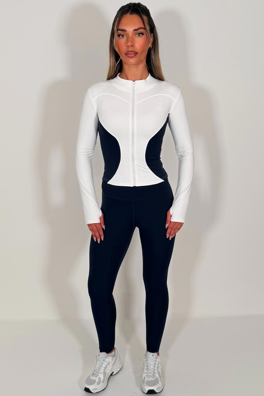 womens lululemon leggings and track jacket co ord set styledup fashion