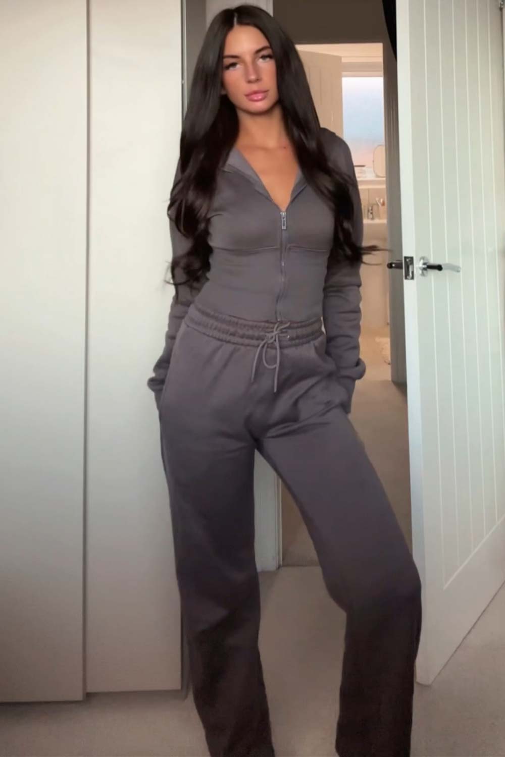cinch waist corset hoodie and joggers styledup fashion