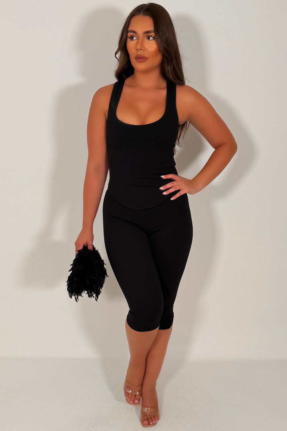 capri pants and corset top two piece co ord set festival night out outfit styledup uk