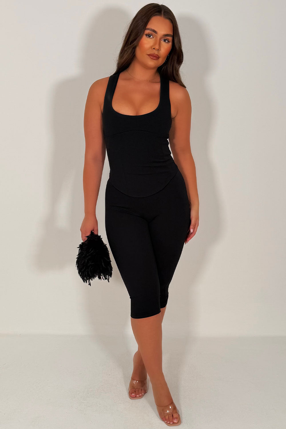 corset top and capri pants two piece co ord set summer festival holiday outfits uk