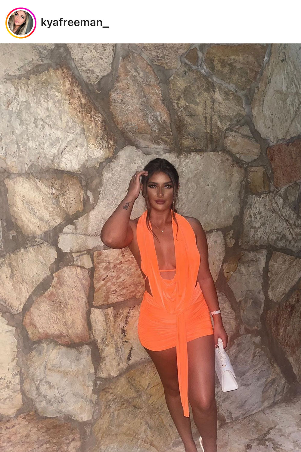 drape skirt halterneck top bikini 3 piece festival outfit