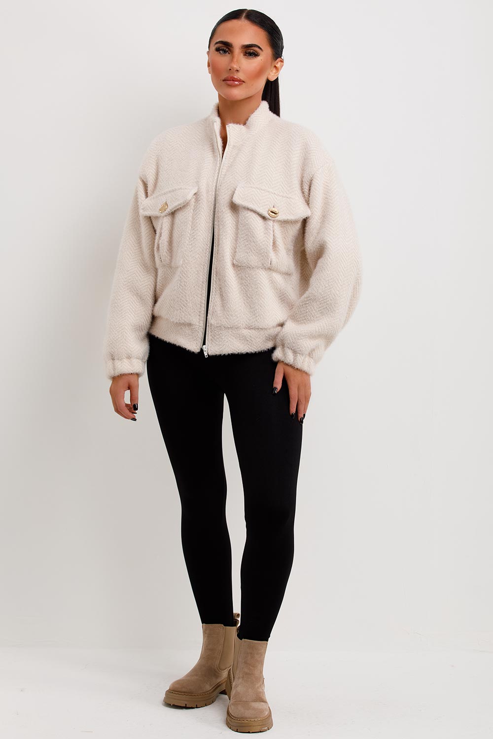 zara womens aviator bomber jacket