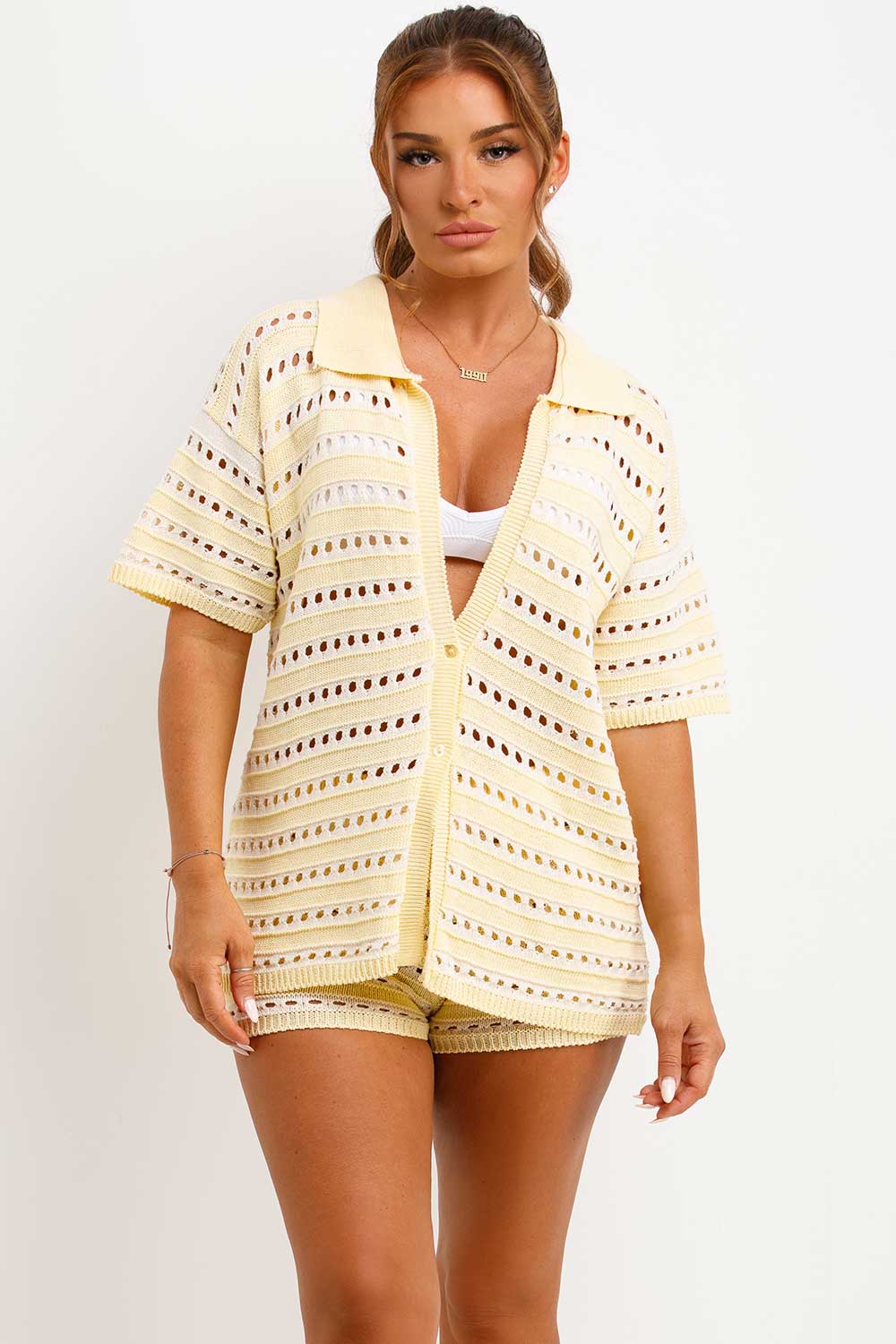 womens top and shorts two piece co ord set styledup